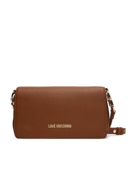 LOVE MOSCHINO Torebka JC4008PP1OLB0200 Brązowy. Brązowe torebki klasyczne Love Moschino, bez wzorów, ze skóry, bez dodatków. Za 939.99 zł.