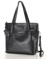 Hobo bag MARCO MAZZINI czarny s287a. Czarne torebki klasyczne bez wzorów, ze skóry, na ramię, bez dodatków. Za 379.00 zł.