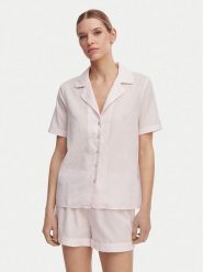 Guess Piżama O6GX00 WN011 Różowy jasny Regular Fit. Czerwone piżamy Guess, s, z aplikacjami, z bawełny, bez kołnierzyka, bez ramiączek. Za 394.99 zł.