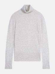 Perfect Cashmere Kaszmirowy golf "Tracy" w kolorze jasnoszarym rozmiar: L. Szare swetry Perfect Cashmere, l, bez wzorów, z kaszmiru, bez ramiączek. Za 413.99 zł.