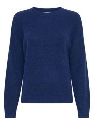 MOSS COPENHAGEN Sweter "Festina" w kolorze granatowym rozmiar: M/L. Niebieskie swetry Moss Copenhagen, l, bez wzorów, bez ramiączek. Za 165.99 zł.
