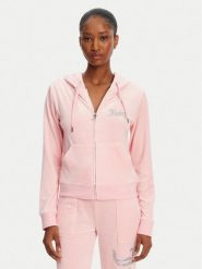 Juicy Couture Bluza Robertson JCBAS125805 Różowy Regular Fit. Czerwone bluzy Juicy Couture, xl, bez wzorów, z syntetyku, bez kaptura. Za 389.99 zł.