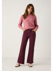 More & More Dżinsy - Flared fit - w kolorze bordowym rozmiar: 34. Czerwone jeansy More & More, bez wzorów, klasyczne, z podwyższonym stanem. Za 154.95 zł.