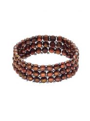 Mitzuko Bransoletka perłowa w kolorze brązowym rozmiar: onesize. Brązowe bransoletki Mitzuko, z perłą, srebrne. Za 347.99 zł.