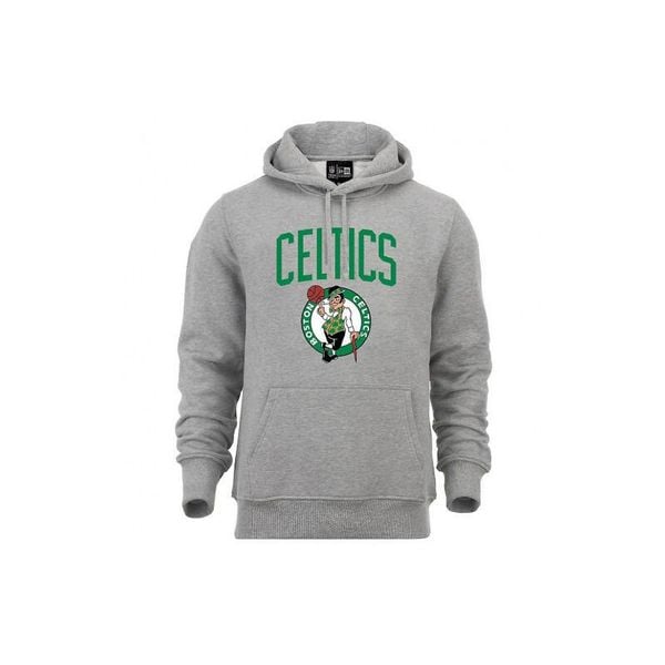 Bluza z kapturem Boston Celtics NBA. Szare bluzy New Era, bez wzorów, z kapturem, do koszykówki. Za 293.00 zł.