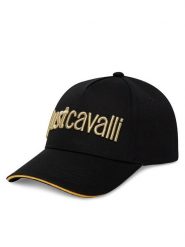 Just Cavalli Czapka z daszkiem 78RAZK30 ZG192 Czarny. Czarne czapki z daszkiem Just Cavalli, bez wzorów, z bawełny. Za 179.99 zł.