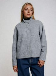 Kurtka z domieszką wełny - szary. Szare kurtki Sinsay, l, bez wzorów, z wełny, bez kaptura. Za 89.99 zł.