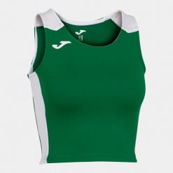 Tank top do biegania damski Joma Record II Crop top. Białe topy Joma, s, bez wzorów, sportowe, bez kołnierzyka, bez ramiączek. Za 132.00 zł.