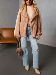 LA Angels Kurtka polarowa w kolorze beżowym rozmiar: L. Brązowe kurtki LA Angels, l, bez wzorów, z polaru, bez kaptura. Za 217.99 zł.