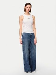 Pieces Top Mikka 17152323 Biały Regular Fit. Białe topy Pieces, xl, bez wzorów, z bawełny, bez kołnierzyka, bez ramiączek. Za 49.99 zł.
