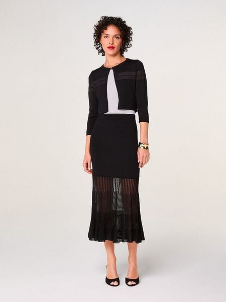 Rodier Spódnica w kolorze czarnym rozmiar: M. Czarne spódnice Rodier, na co dzień, m, bez wzorów, midi, proste. Za 391.99 zł.