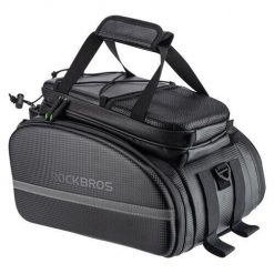 Torba rowerowa na bagażnik Rockbros A6-6. Czarne torebki klasyczne ROCKBROS, bez wzorów, sportowe, bez dodatków. Za 436.00 zł.