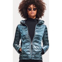 Pikowana kurtka - Turkusowy. Niebieskie kurtki Reserved, bez wzorów, bez kaptura. Za 139.99 zł.