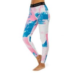 Damskie legginsy termoaktywne Sporty zimowe Siroko Sakura. Czerwone legginsy SIROKO, bez wzorów, z elastanu, sportowe. Za 84.00 zł.