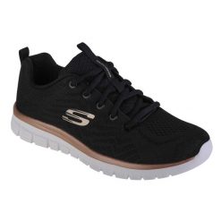 Buty sportowe damskie Skechers Get Connected. Czarne buty sportowe lifestyle Skechers, bez wzorów, z gumy, sportowe, bez zapięcia, skechers sport. Za 249.99 zł.