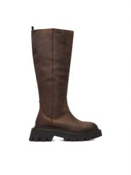 G-Star Raw Kozaki CEO-WI34-JOSIA-01 Brązowy. Brązowe kozaki G-Star Raw, bez wzorów, ze skóry, retro, bez obcasa, na płaskiej podeszwie, bez zapięcia. Za 649.99 zł.