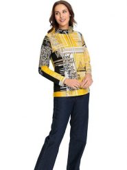 WITT WEIDEN Bluza w kolorze żółtym rozmiar: 42. Żółte bluzy WITT WEIDEN, bez wzorów, bez ramiączek, bez kaptura. Za 76.95 zł.