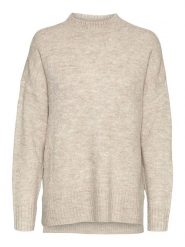 Vero Moda Sweter "Lefile" w kolorze beżowym rozmiar: XS. Brązowe swetry Vero Moda, xs, bez wzorów, bez ramiączek. Za 48.28 zł.