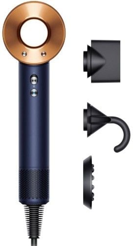 Suszarka do włosów DYSON HD07 Blue Copper. Niebieskie lokówki DYSON. Za 1,669.99 zł.