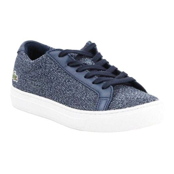 Lifestylowe Buty Treningowe Dla Kobiet. Niebieskie buty trekkingowe Lacoste, bez wzorów, z materiału, bez zapięcia, trekkingowe. Za 589.99 zł.