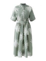 Oui Sukienka w kolorze zielono-białym rozmiar: 44. Zielone sukienki Oui, bez wzorów, z bawełny, bez kołnierzyka, bez ramiączek, maxi. Za 434.99 zł.