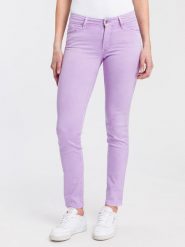 Cross Jeans Dżinsy "Anya" - Slim fit - w kolorze lawendowym rozmiar: W31/L32. Różowe jeansy Cross Jeans, l, z aplikacjami, z jeansu, klasyczne, z podwyższonym stanem. Za 61.75 zł.