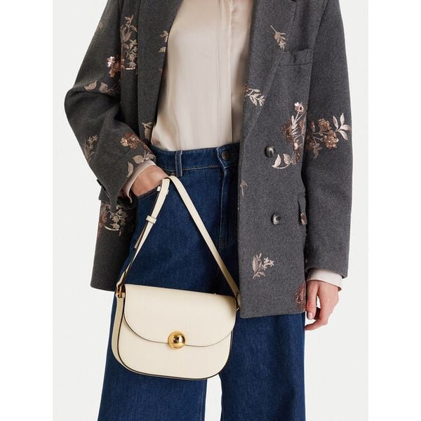 Torebka Furla. Białe listonoszki Furla, bez wzorów, bez dodatków. Za 949.99 zł.