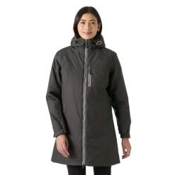 Długa kurtka zimowa damska Helly Hansen Belfast. Szare kurtki przeciwdeszczowe Helly Hansen, na zimę, l, bez wzorów, z materiału, bez kaptura, primaloft. Za 711.00 zł.