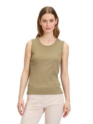 Betty Barclay Top w kolorze oliwkowym rozmiar: 36. Zielone topy Betty Barclay, bez wzorów, bez kołnierzyka, bez ramiączek. Za 43.99 zł.