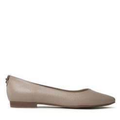 Baleriny Ryłko. Brązowe baleriny Ryłko, bez wzorów, bez obcasa, bez zapięcia. Za 289.99 zł.