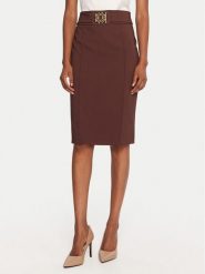 Rinascimento Spódnica ołówkowa CFC0126212003 Brązowy Slim Fit. Brązowe spódnice Rinascimento, m, bez wzorów, z syntetyku, ołówkowe. Za 429.99 zł.
