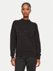 LOLA CASADEMUNT Sweter LF2411018 Czarny Regular Fit. Czarne swetry LOLA CASADEMUNT, xs, bez wzorów, z syntetyku, bez ramiączek. Za 249.99 zł.