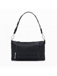 Desigual Torebka Monic 24WAYP02 Czarny. Czarne torebki klasyczne Desigual, bez wzorów, ze skóry, bez dodatków. Za 219.99 zł.
