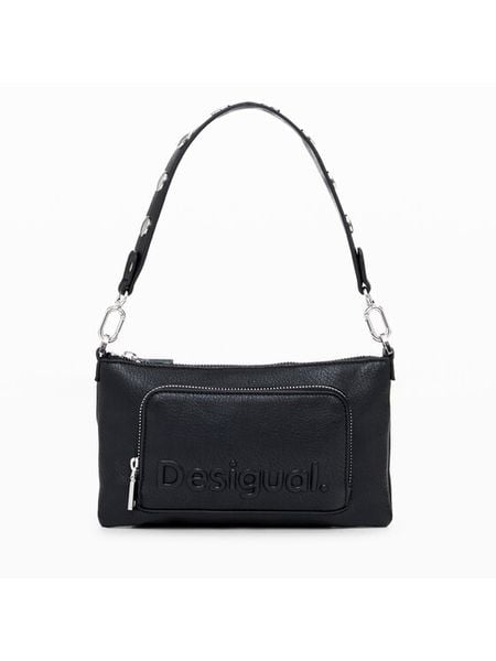 Desigual Torebka Monic 24WAYP02 Czarny. Czarne torebki klasyczne Desigual, bez wzorów, ze skóry, bez dodatków. Za 269.99 zł.