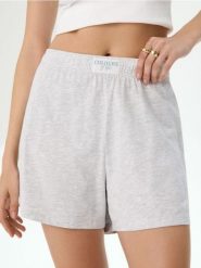 Szorty piżamowe - szary. Szare piżamy Sinsay, l, bez wzorów, bez kołnierzyka, bez ramiączek. Za 15.99 zł.