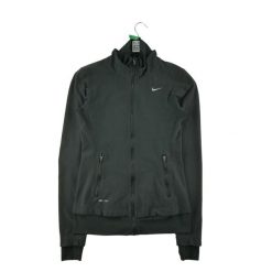 Second life - Kurtka z zamkiem dla kobiet Dri-Fit - Stan bardzo dobry. Czarne kurtki Nike, bez wzorów, sportowe, bez kaptura. Za 148.01 zł.