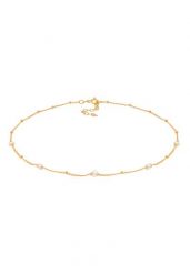 Elli Damski naszyjnik Choker elegancki, regulowany ze słodkowodną perłą, pozłacane srebro 925 Sterling Silver Naszyjniki 1 ct. Szare naszyjniki Elli, z materiału, z perłą, pozłacane. Za 403.99 zł.