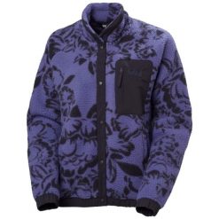 Sweter damski Helly Hansen Imperial Printed Pile Snap. Fioletowe swetry Helly Hansen, bez wzorów, sportowe, bez ramiączek. W wyprzedaży za 560.35 zł.