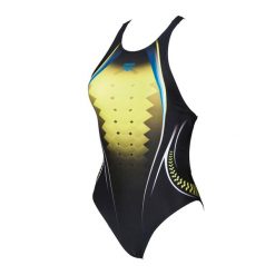 Strój kąpielowy jednoczęściowy damski arena One Placed Print One Piece. Czarne stroje jednoczęściowe Arena, bez wzorów, sportowe. Za 194.99 zł.