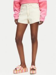 Roxy Szorty jeansowe Chlo Natural ERJDS03323 Kremowy Regular Fit. Białe szorty Roxy, bez wzorów, z bawełny. Za 259.99 zł.