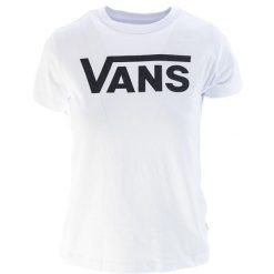 Koszulka sportowa damska Vans Flying V Crew. Białe t-shirty sportowe Vans, s, bez wzorów, z bawełny, bez ramiączek, trekkingowe. Za 209.99 zł.