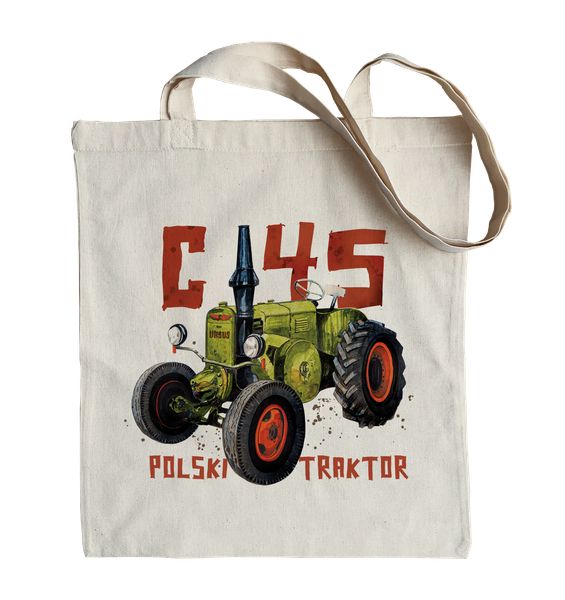 Ursus C-45 — torba (Rodzaj nadruku: Ursus C-45). Torby podróżne nikiniki, bez wzorów, z bawełny, na ramię, z nadrukiem. Za 29.00 zł.