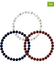 Pearline Bransoletki (3 szt.) z kamieniami szlachetnymi rozmiar: onesize. Białe bransoletki Pearline, z agatem. Za 108.99 zł.