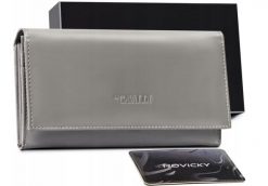 Portfel skórzany Cavaldi RD-23-GCL-0979 szary. Szare portfele 4U Cavaldi, bez wzorów, ze skóry. Za 67.99 zł.
