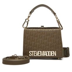 Torebka Steve Madden. Zielone torebki klasyczne Steve Madden, bez wzorów, klasyczne, bez dodatków. Za 419.99 zł.