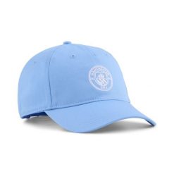 Czapka z daszkiem Essentials Manchester City PUMA. Białe czapki z daszkiem Puma, bez wzorów, sportowe. Za 99.00 zł.