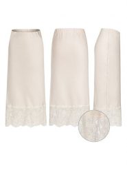 Sublevel Spódnica w kolorze kremowym rozmiar: L/XL. Brązowe spódnice Sublevel, na co dzień, l, bez wzorów, z koronki, maxi, proste. Za 78.66 zł.