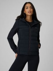 4F Kurtka z wypełnieniem syntetycznym damska - czarna XS. Czarne kurtki 4f, xs, bez wzorów, z puchu, bez kaptura. Za 349.99 zł.