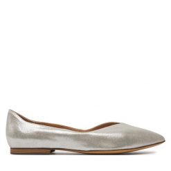 Baleriny Caprice. Szare baleriny Caprice, bez wzorów, bez obcasa, bez zapięcia. Za 209.99 zł.