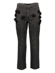 Pinko Dżinsy - Regular fit - w kolorze antracytowym rozmiar: W26. Czarne jeansy Pinko, z aplikacjami, klasyczne, z podwyższonym stanem. Za 334.60 zł.